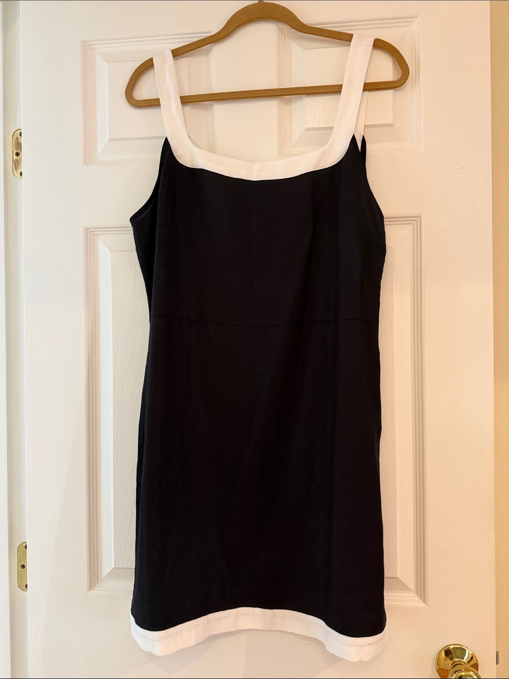 NWT! LOFT Little Black Dress with White Trim